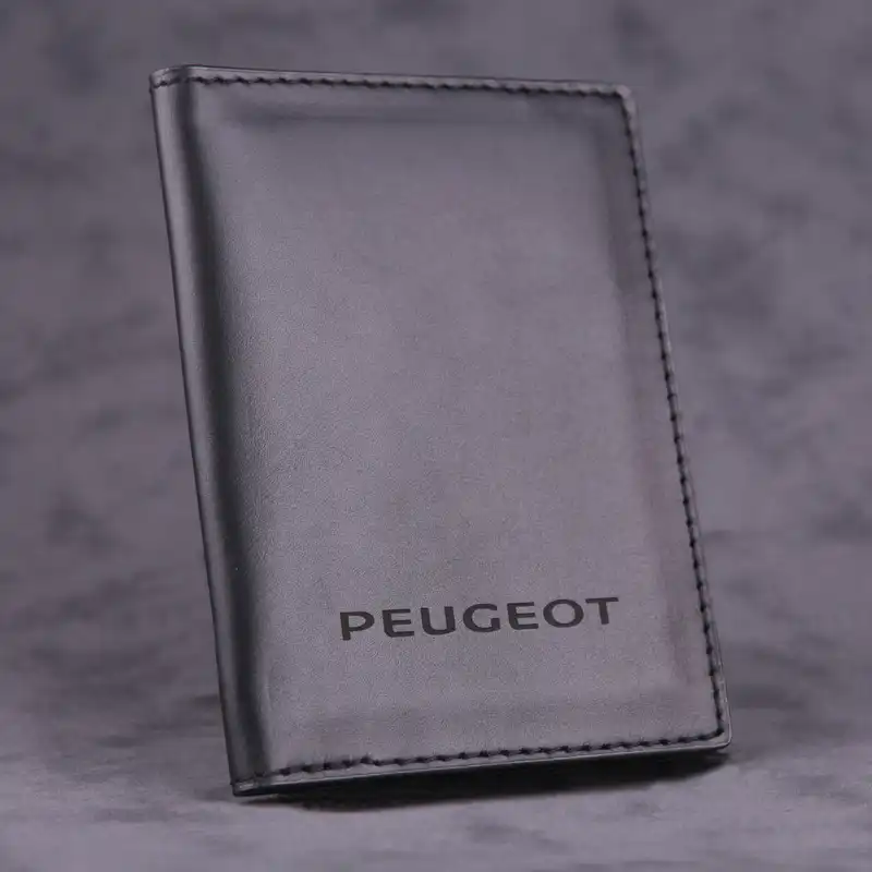 کیف مدارک چرم ماکان طرح پژو کد km-01