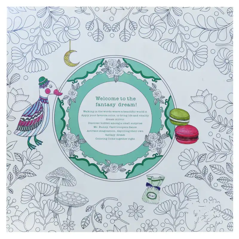 دفتر رنگ آمیزی فانتزی دریم کد FM016