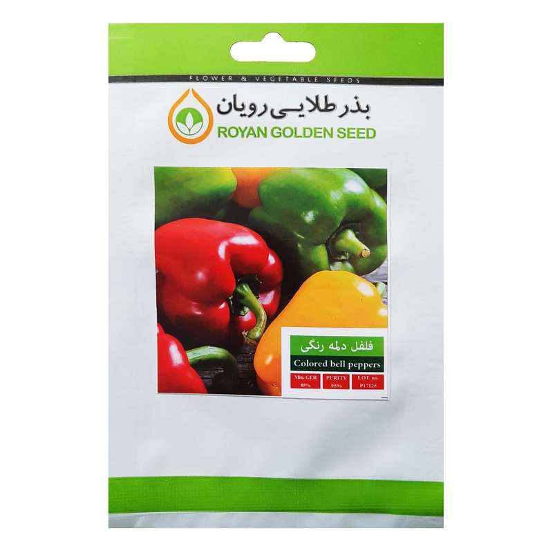 بذر فلفل دلمه رنگی بذر طلایی رویان کد BZT-142