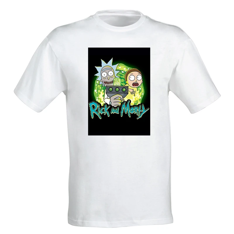 تیشرت پسرانه طرح ریک و مورتی کد r03