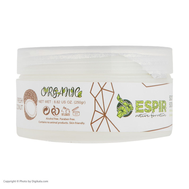 کرم لایه بردار پوست اسپیر مدل Coconut وزن 250 گرم