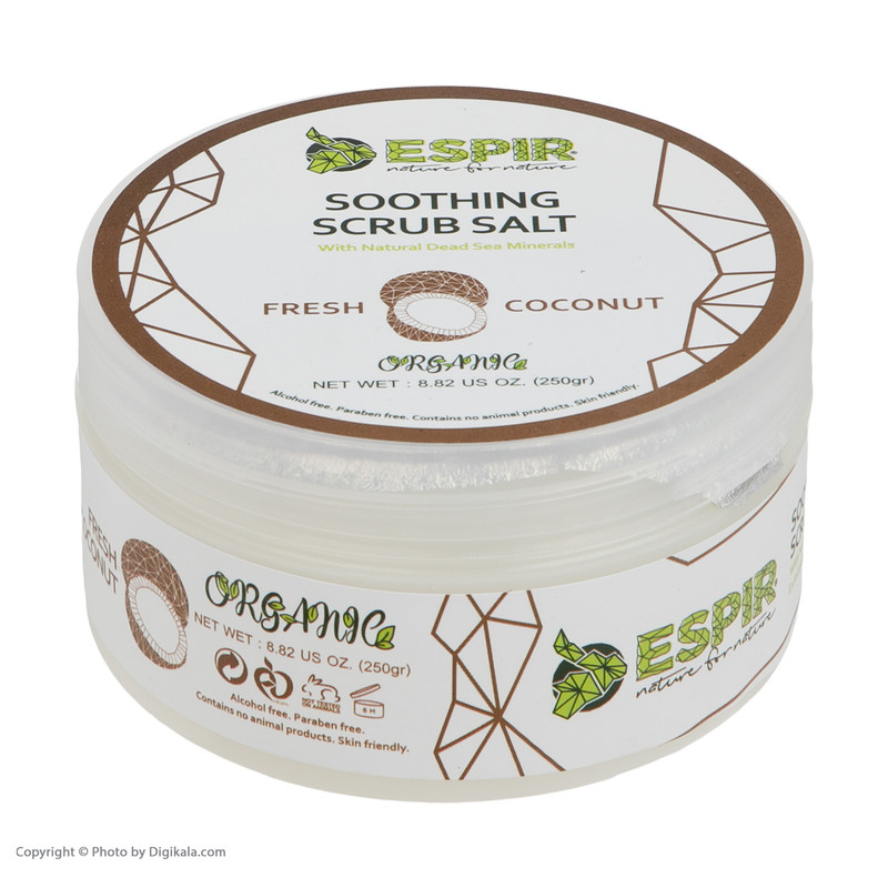 کرم لایه بردار پوست اسپیر مدل Coconut وزن 250 گرم