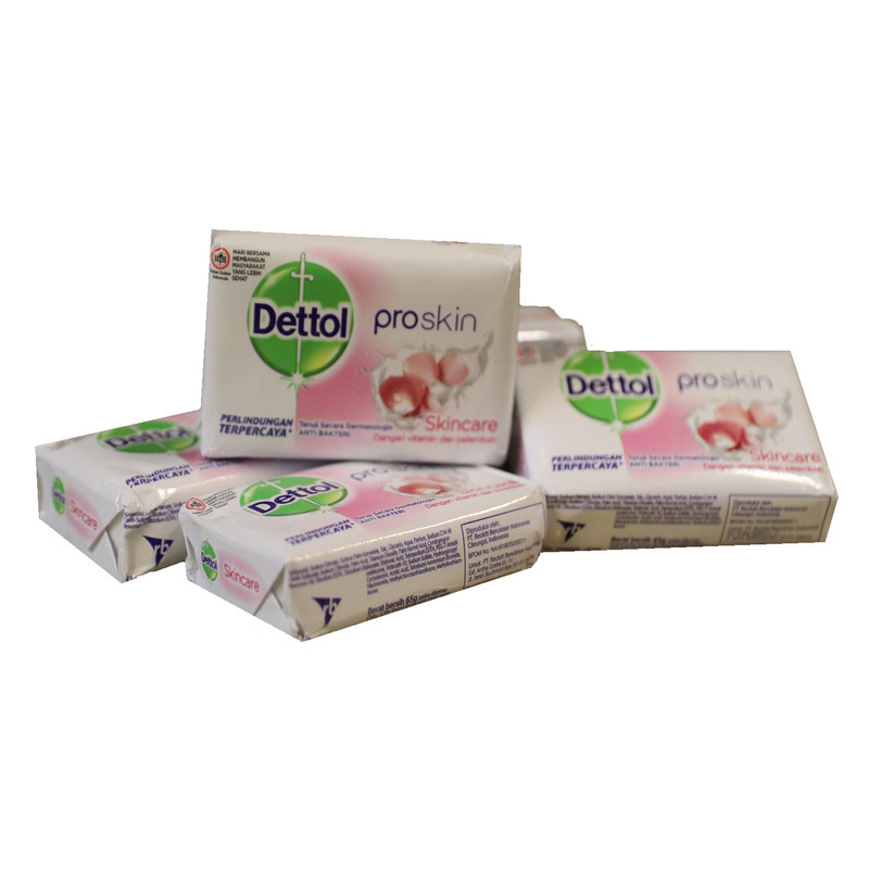 صابون ضدباکتری دتول مدل Proskin Skincare کد 3060917 وزن 65 گرم بسته 6 عددی