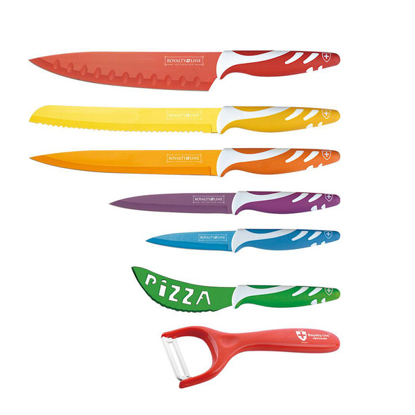 ست چاقوی آشپزخانه 7 پارچه رویالتی لاین مدل Rl-COL6
