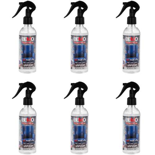 اسپری پاک کننده مبل و فرش بمو مدل TRA2 حجم 250 میلی لیتر بسته 6 عددی