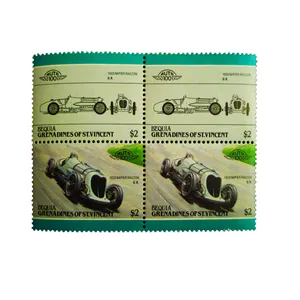 تمبر یادگاری طرح اتومبیل مدل NAPIER RALTON مجموعه 4 عددی 