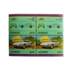 تمبر یادگاری طرح اتومبیل مدل FERRARI مجموعه 4 عددی 