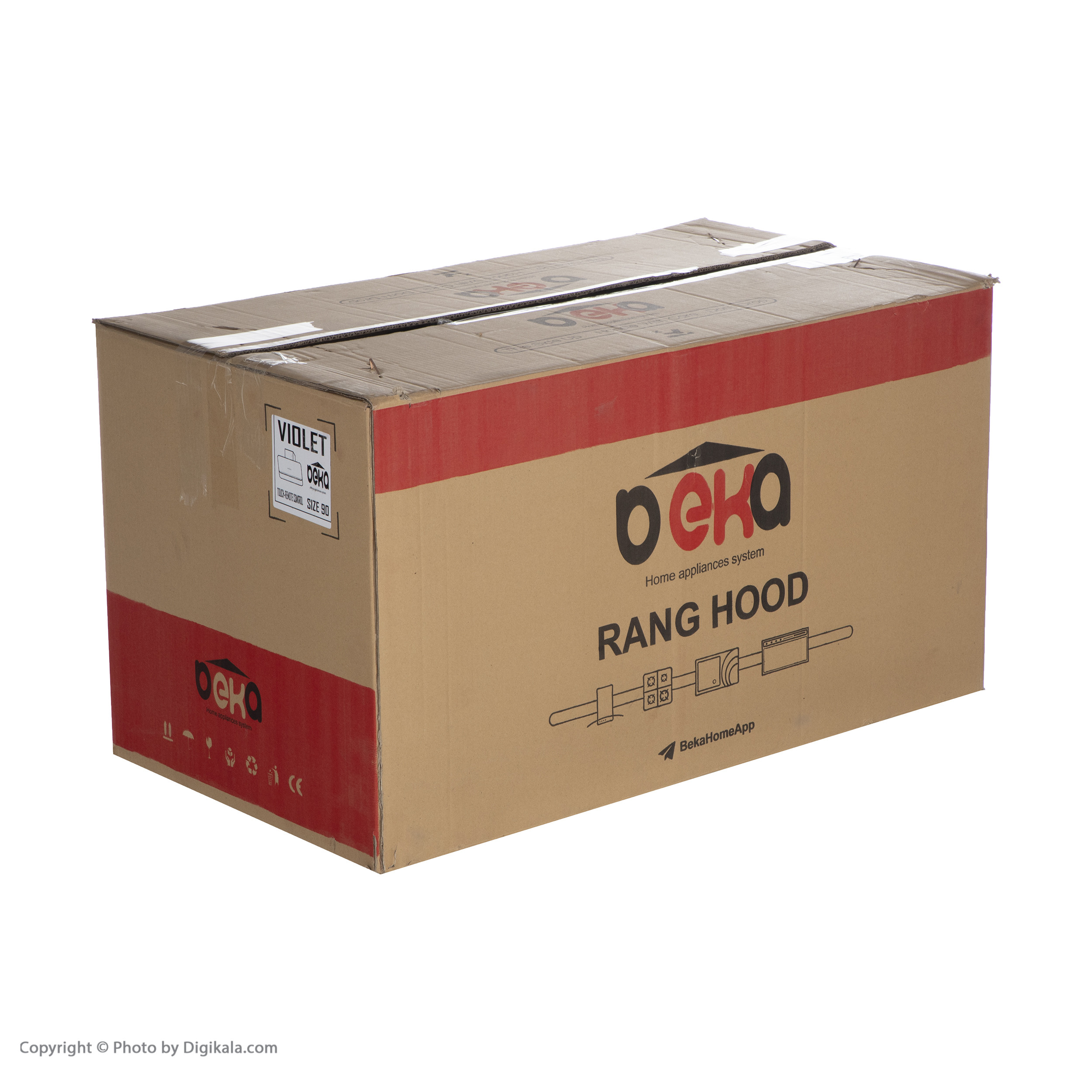 هود شومینه ای بکا مدل Venizia_mf کد B01 سایز 90