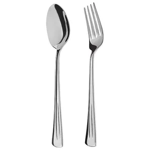 ست قاشق و چنگال 12 پارچه طرح دو خط کد 2kh