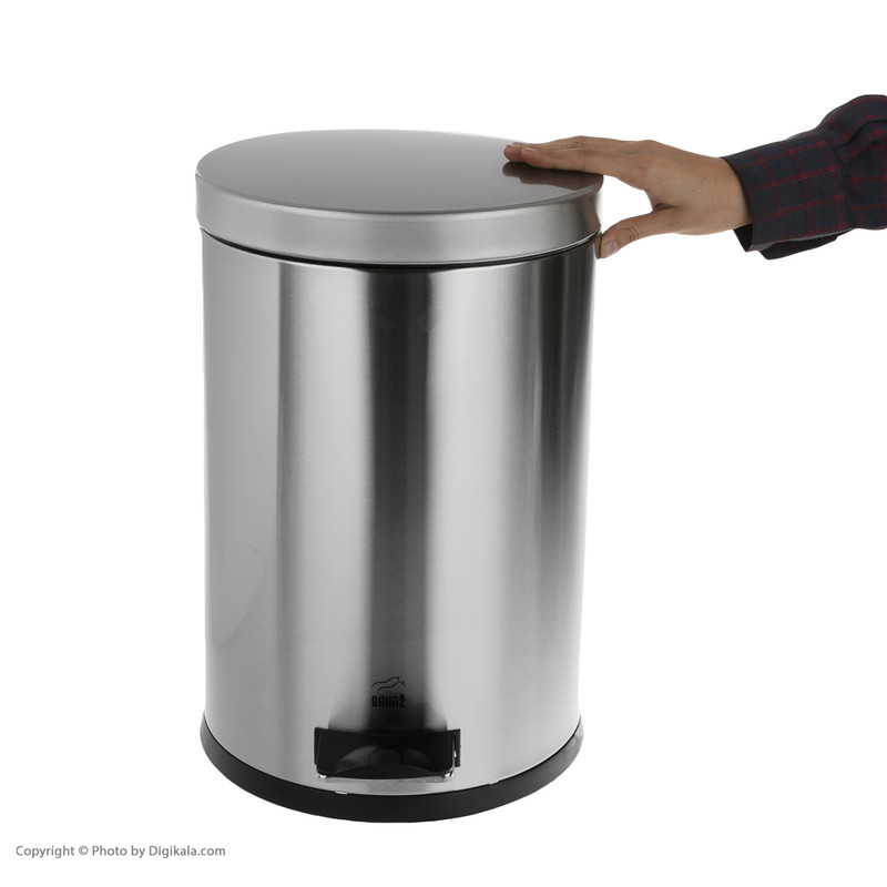 سطل زباله پدالی بهاز کالا کد 16176063 گنجایش 14 لیتر