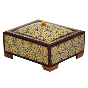 جعبه جواهرات خاتم کاری کد 481