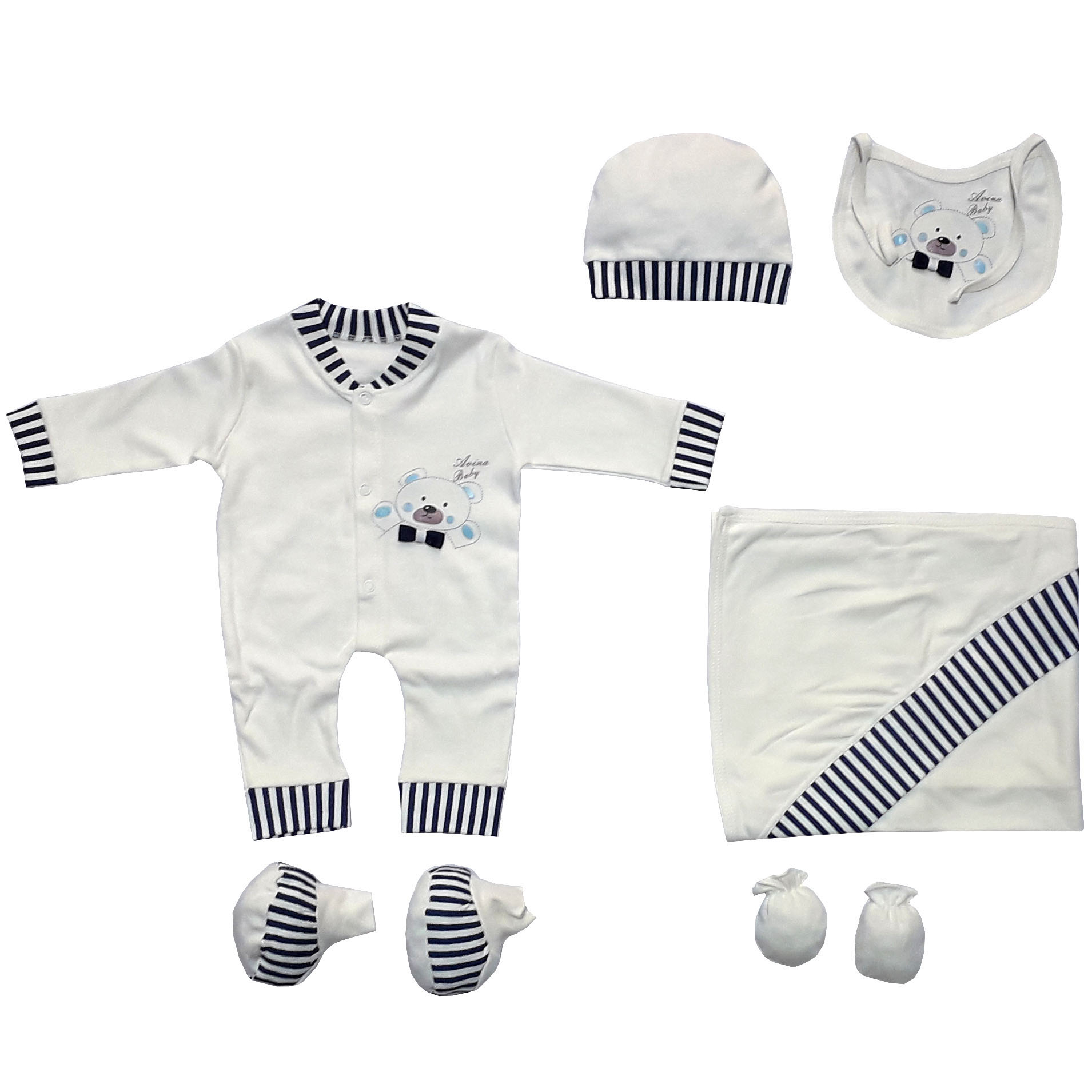 ست 6 تکه لباس نوزادی مدل 8020