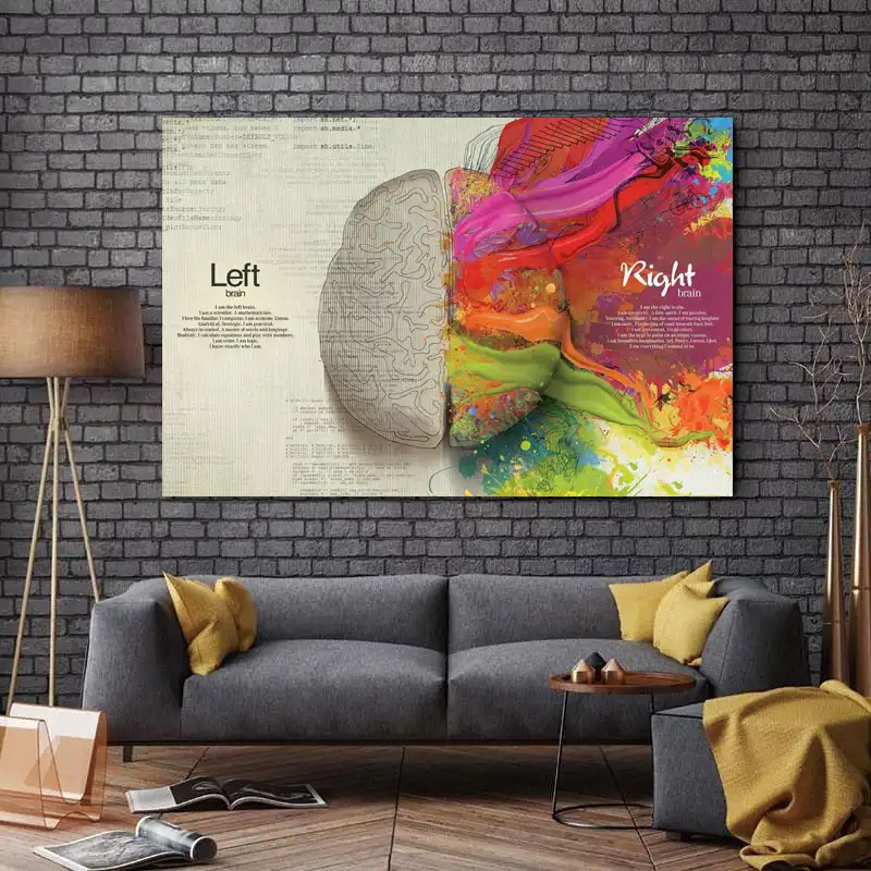 تابلو شاسی طرح گرافیک مدل مغز انسان کد 510