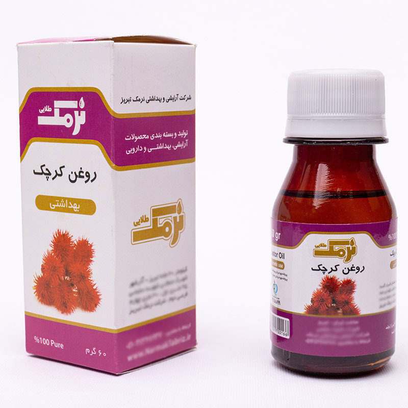 روغن کرچک نرمک طلایی مدل K60 حجم 60 میلی لیتر روغن کرچک نرمک طلایی مدل K60 حجم 60 میلی لیتر