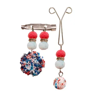 ست سنجاق سینه و گیره روسری کد PM519