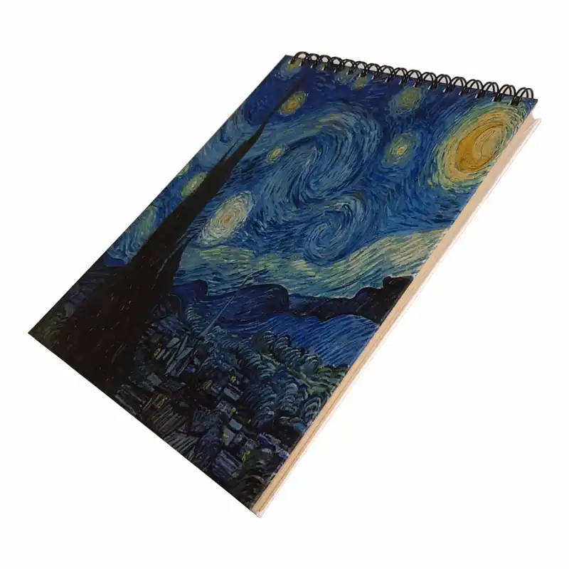 دفتر نقاشی 70 برگ لنکامر مدل شب پر ستاره کد A5-048