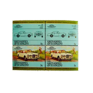تمبر یادگاری طرح اتومبیل مدل FACEL VEGA کد t12 مجموعه 4 عددی