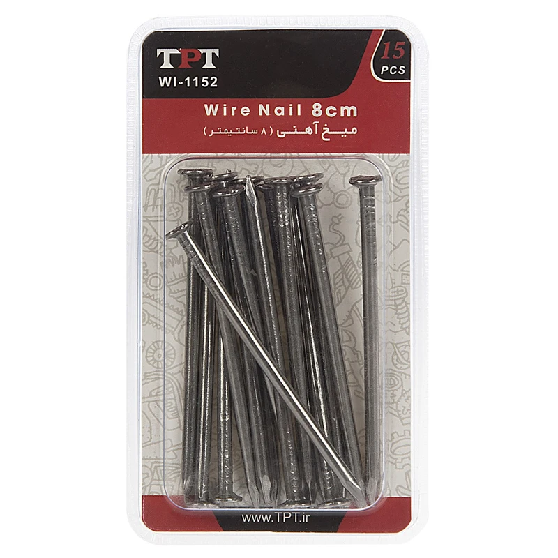 مجموعه 15 عددی میخ آهنی تی پی تی مدل WI-1152