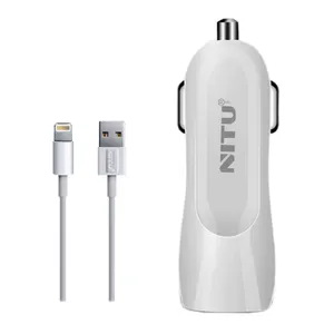 شارژر فندکی نیتو مدل NT-CC12 به همراه کابل تبدیل لایتنینگ