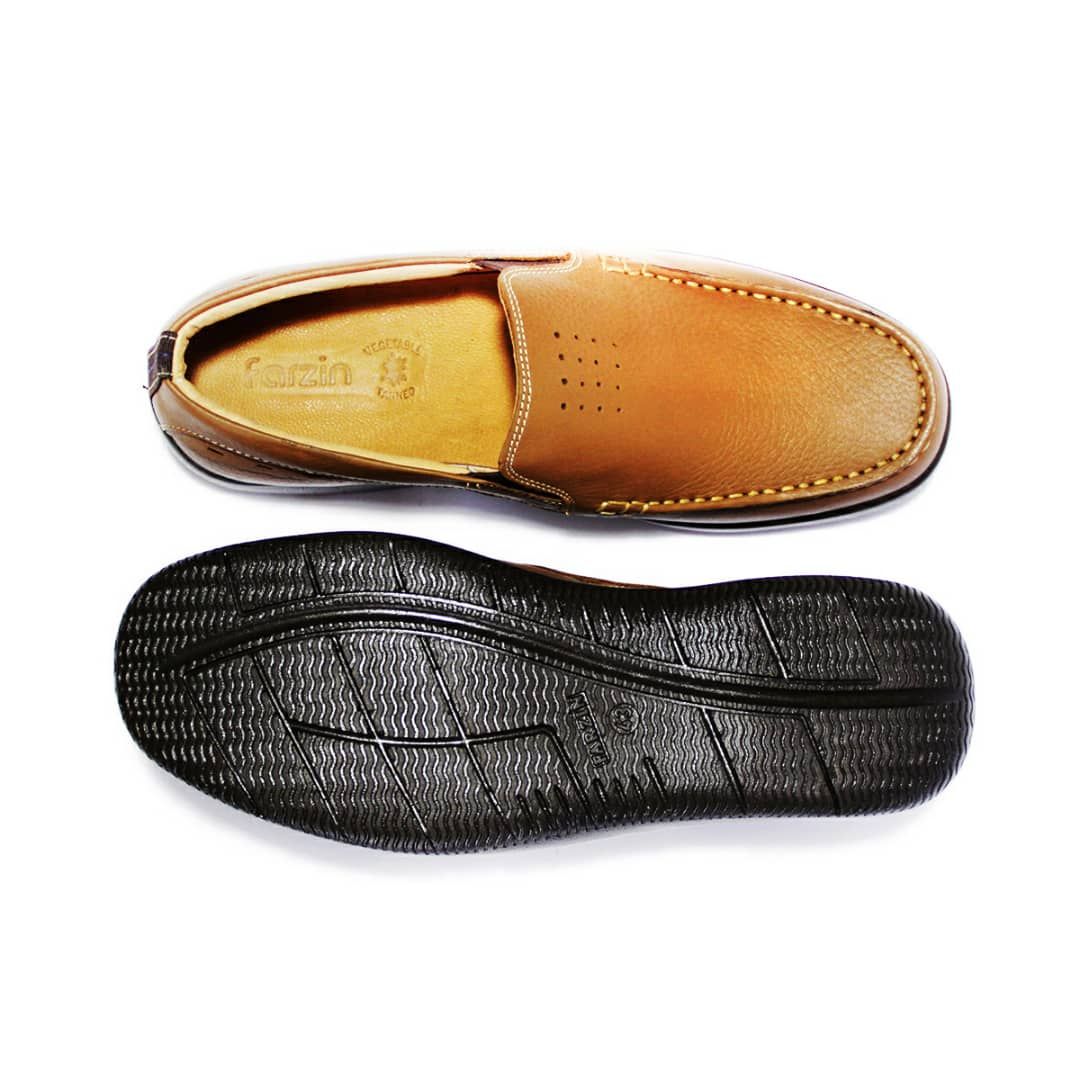 کفش روزمره مردانه فرزین کد KKW 0009 رنگ گردویی -  - 2