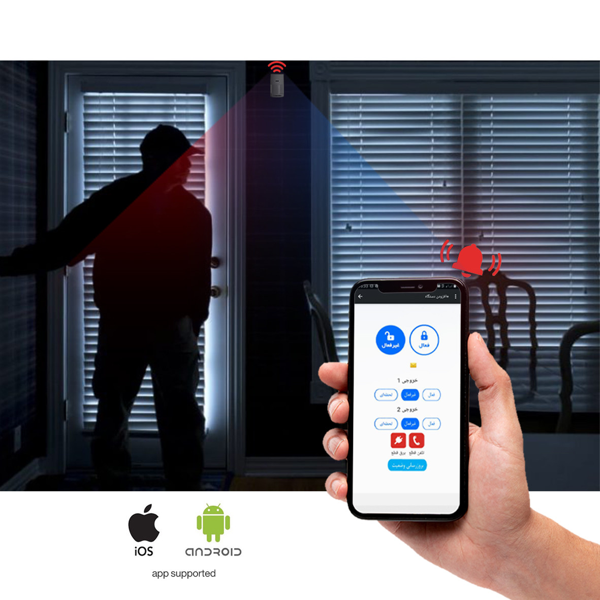 دزدگیر اماکن ویزیترون مدل DK2_VZ5_4