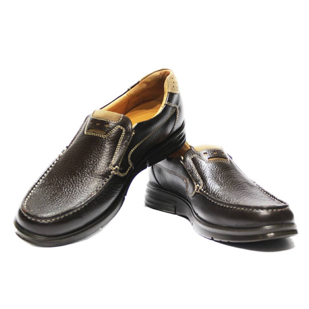 کفش روزمره مردانه فرزین کد PLKB 0011 رنگ قهوه ای  -  - 2
