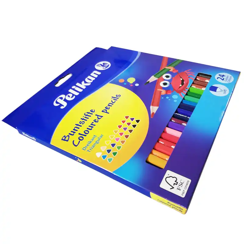 مداد رنگی 24 رنگ پلیکان مدل Dreikant کد 700122