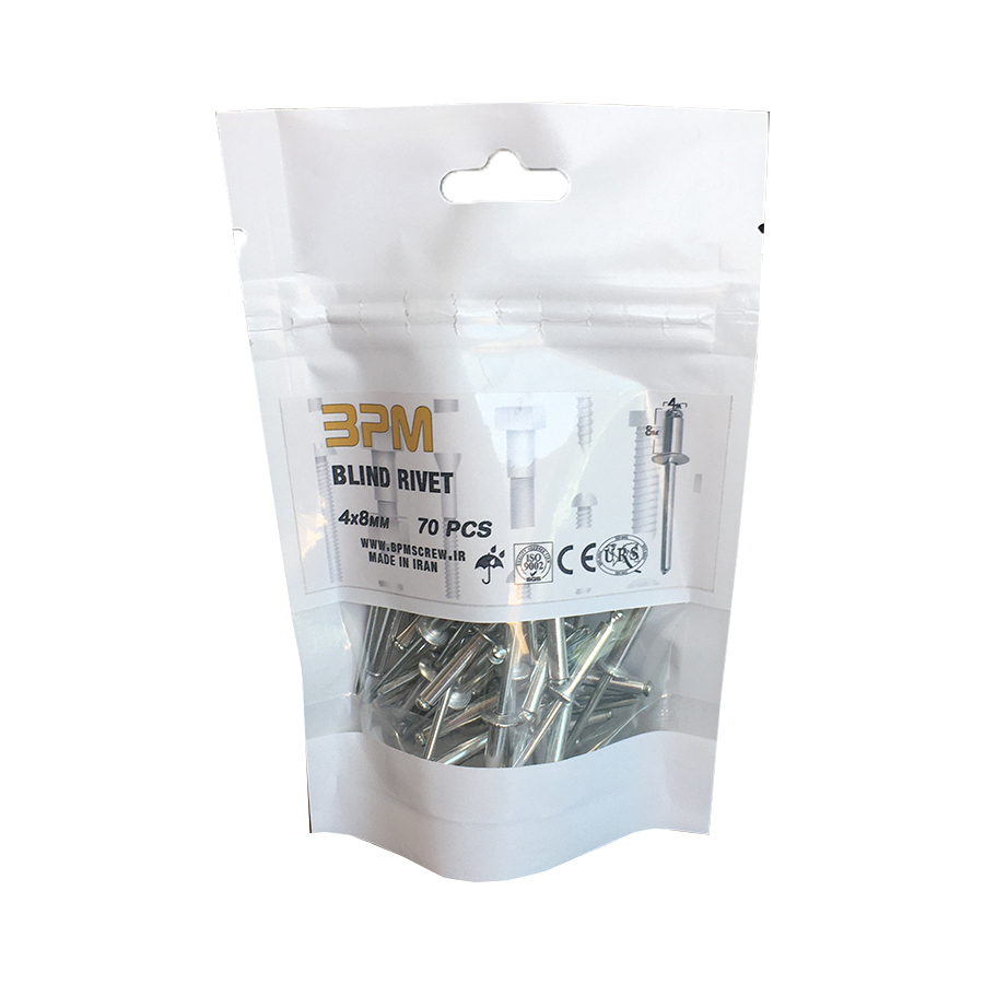 میخ پرچ مدل BPM4-8 بسته 70 عددی