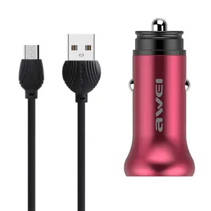 شارژر فندکی اوی مدل C-838 به همراه کابل تبدیل microUSB