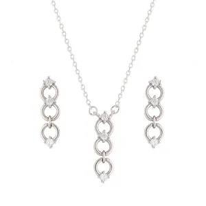 نیم ست نقره زنانه کد M1132