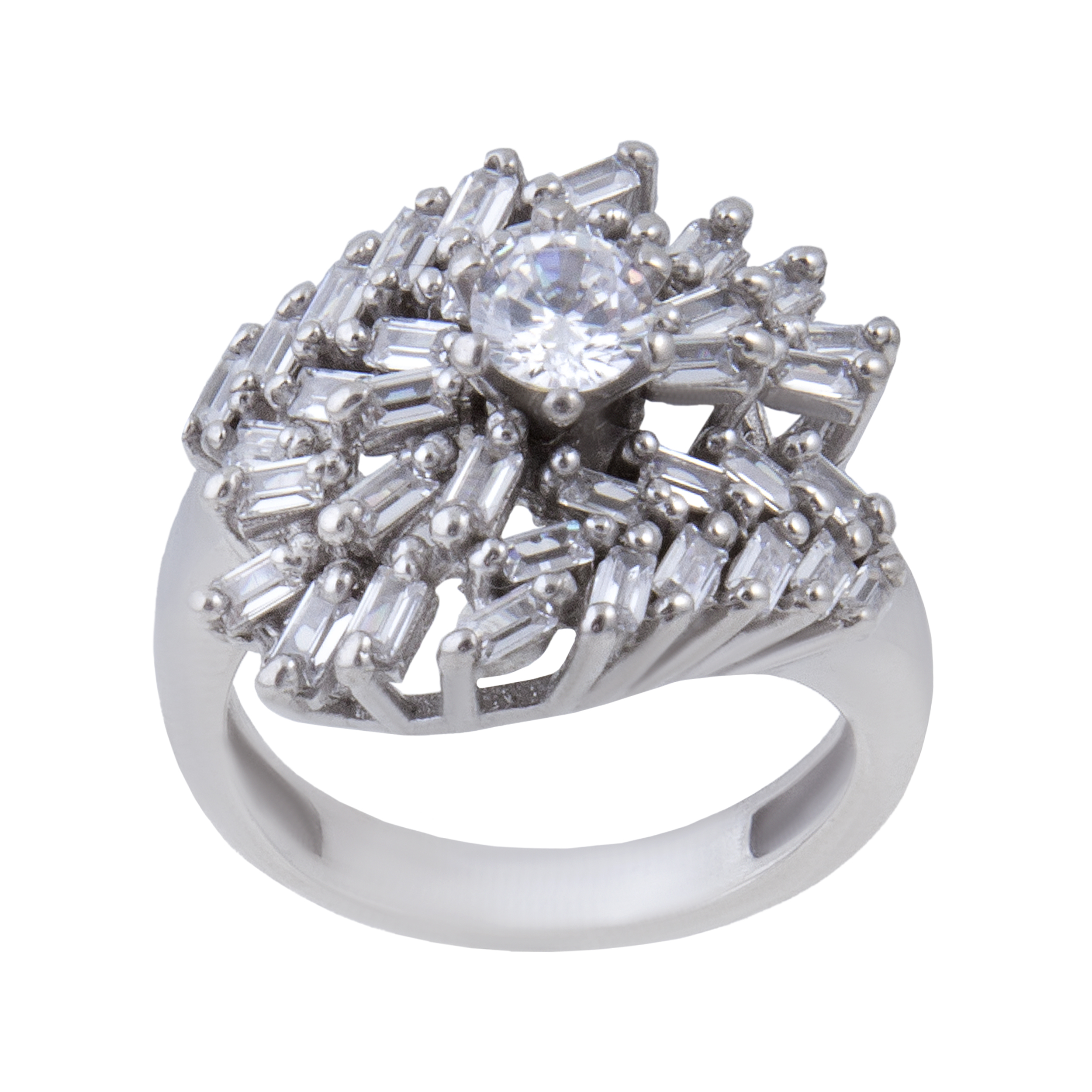 انگشتر نقره زنانه بازرگانی میلادی کد AWR-188