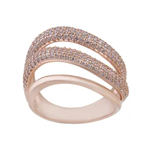 انگشتر نقره زنانه بازرگانی میلادی کد AWR-189