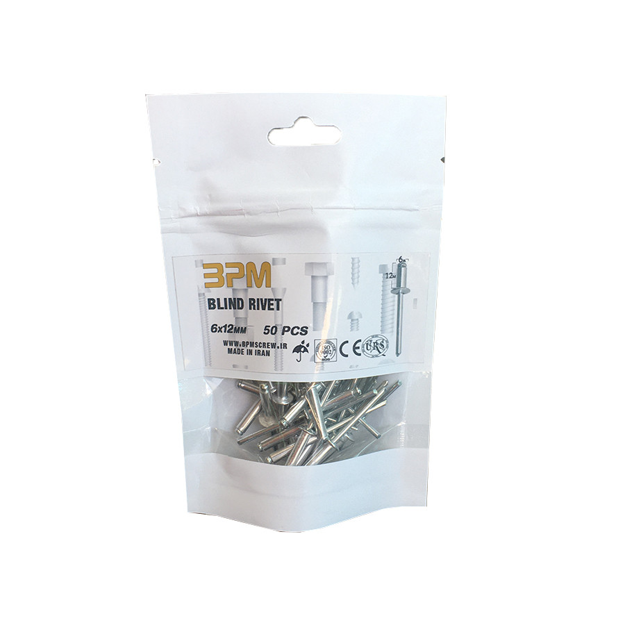 میخ پرچ مدل BPM6-12 بسته 50 عددی
