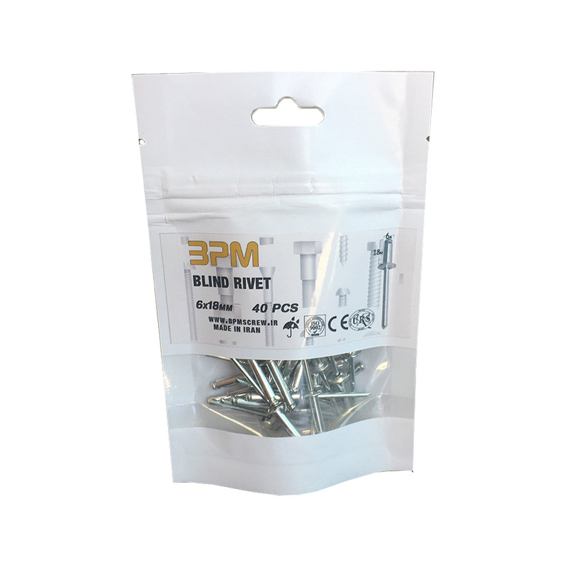 میخ پرچ مدل BPM6-18 بسته 40 عددی