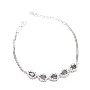 دستبند نقره زنانه کد B1201