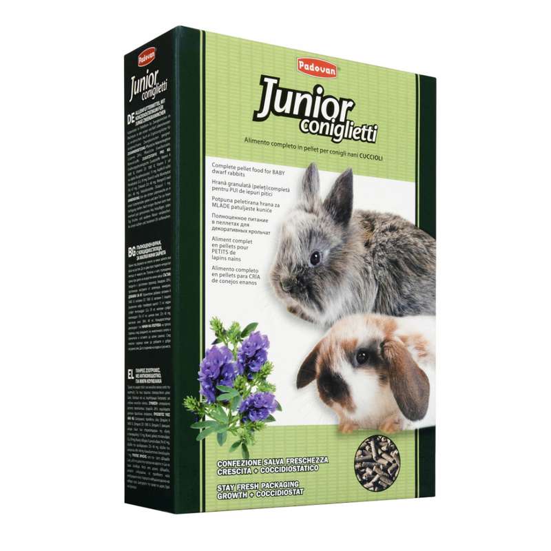 غذای بچه خرگوش پادوان مدل Junior Coniglietti وزن ۸۵۰ گرم غذای بچه خرگوش پادوان مدل Junior Coniglietti وزن ۸۵۰ گرم
