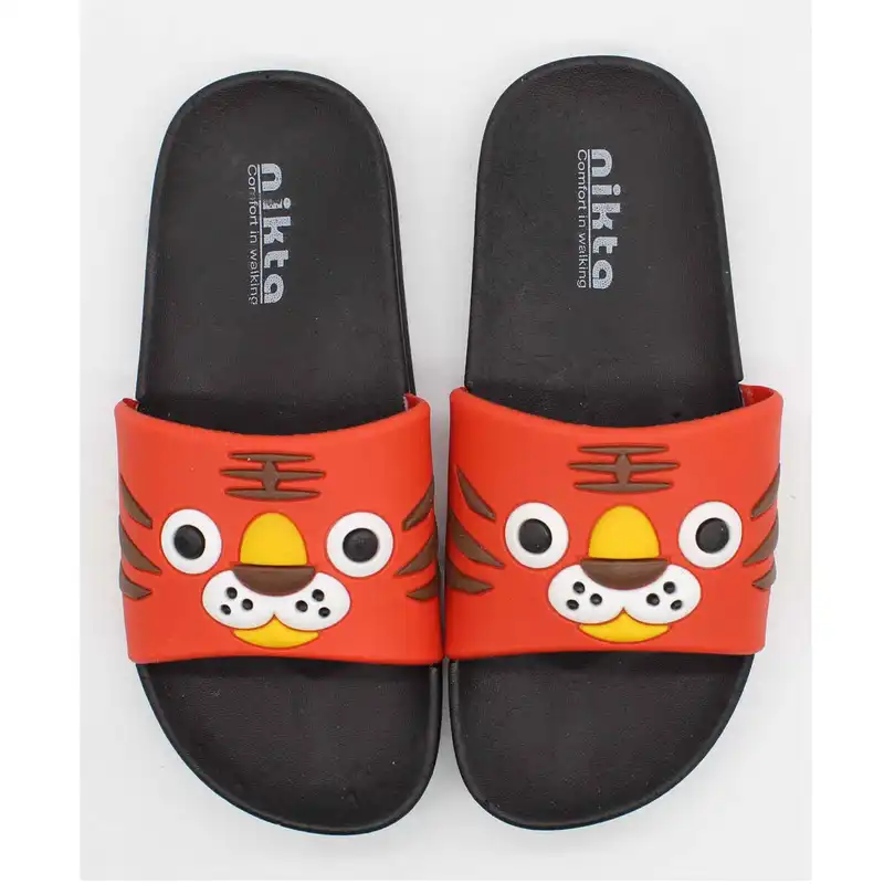 دمپایی پسرانه نیکتا مدل ببری کد L1-B3 رنگ قرمز