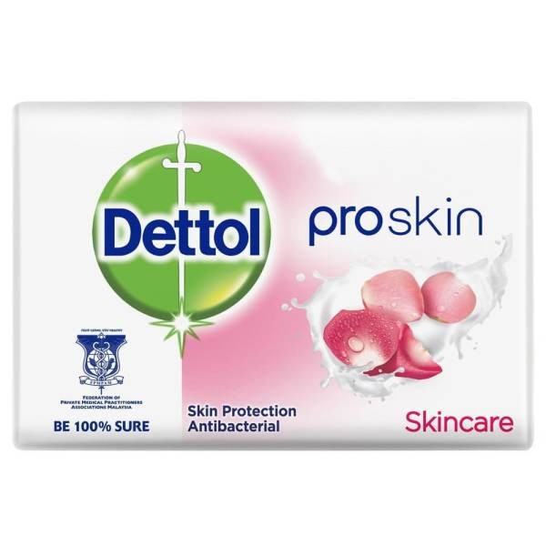 صابون ضدباکتری دتول مدل Proskin Skincare کد 3060917 وزن 65 گرم بسته 6 عددی