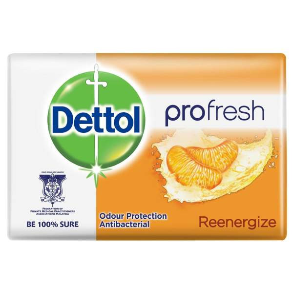 صابون ضدباکتری دتول مدل Profresh Re-energize کد 3060666 وزن 65 گرم بسته 6 عددی