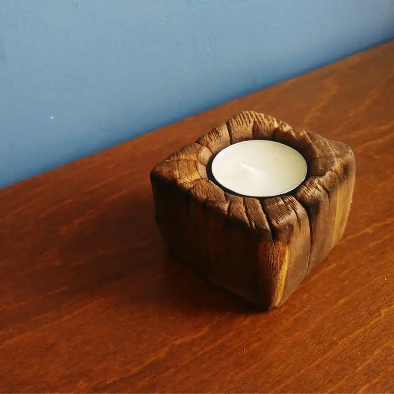 جا شمعی چوبی مدل 112