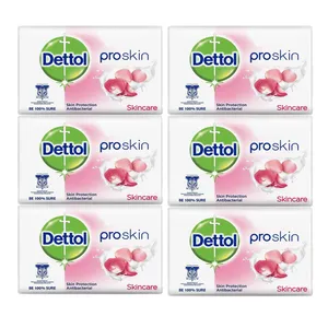 صابون ضدباکتری دتول مدل Proskin Skincare کد 3060917  وزن 65 گرم بسته 6 عددی