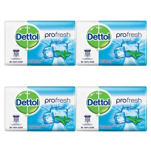 صابون ضدباکتری دتول مدل Profresh cool کد 3060316 وزن 65 گرم بسته 4 عددی