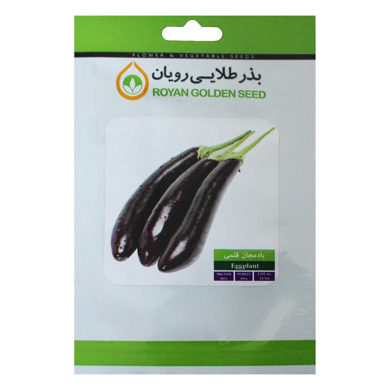 بذر بادمجان قلمی بذر طلایی رویان مدل BZTR-045