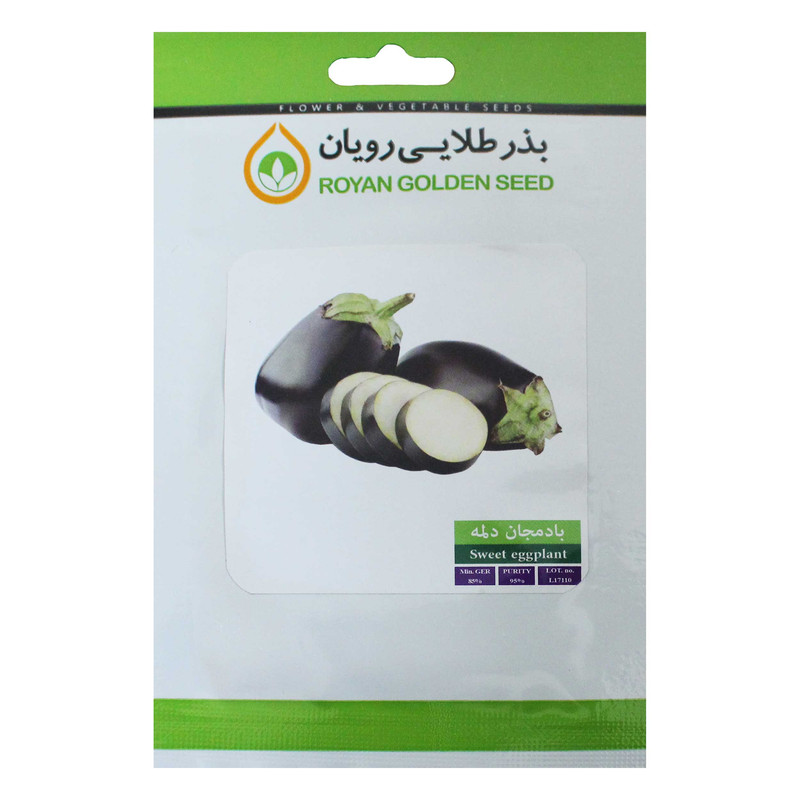 بذر بادمجان دلمه بذر طلایی رویان مدل BZTR-046