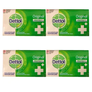 صابون ضدباکتری دتول مدل Original protect + کد 3083299 وزن 65 گرم بسته 4 عددی