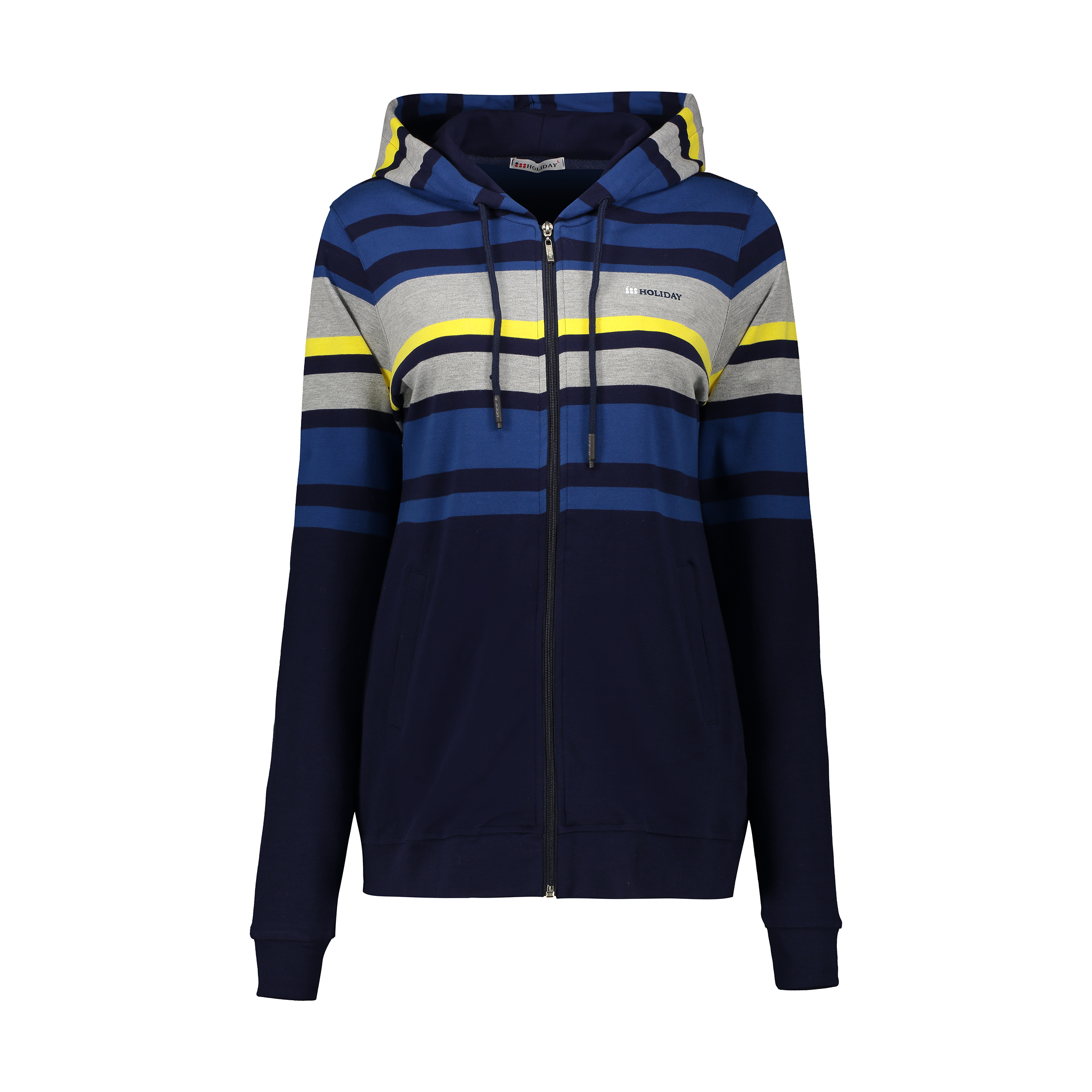سویشرت ورزشی زنانه هالیدی مدل 804108-Navy Yellow
