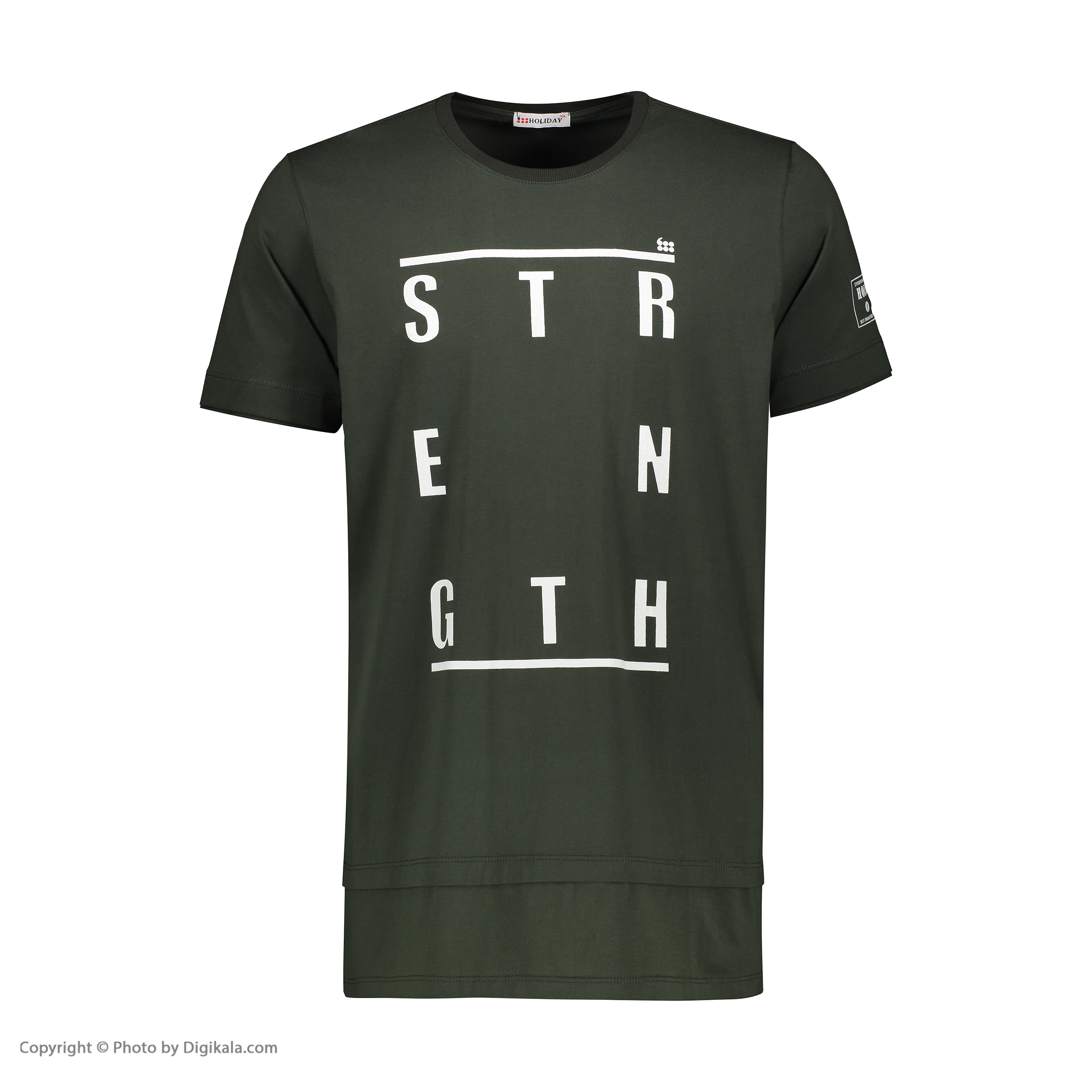 تی شرت ورزشی مردانه هالیدی مدل 807104-Dark Green -  - 2