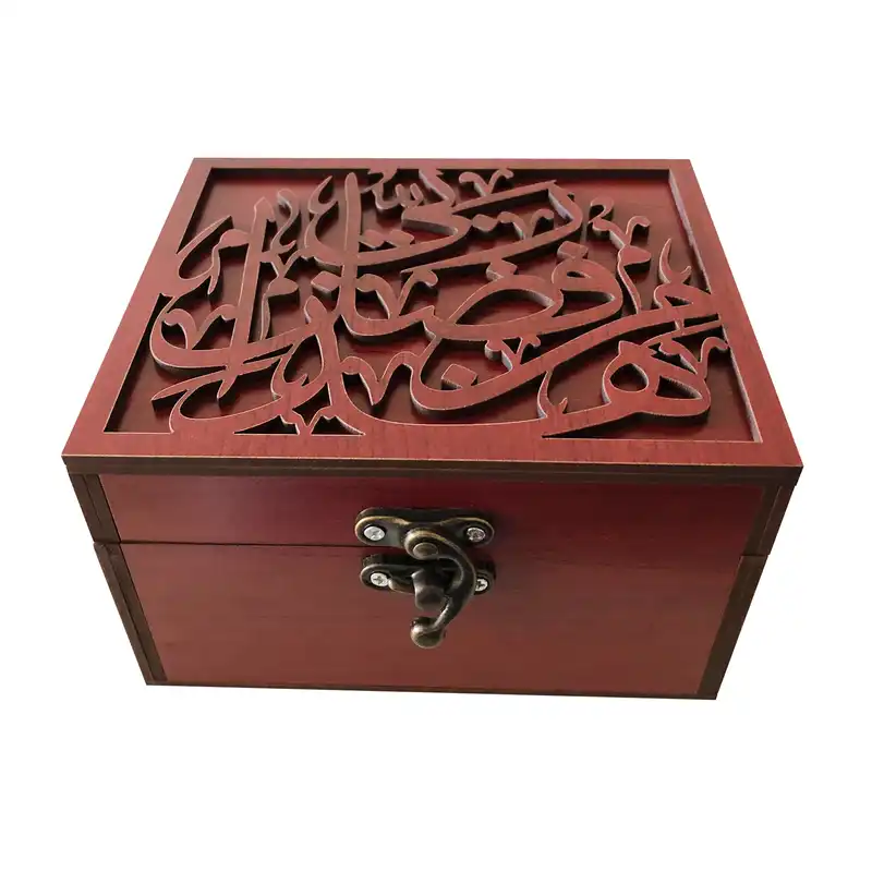 جعبه هدیه چوبی مدل j74