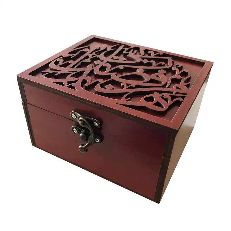 جعبه هدیه چوبی مدل j74