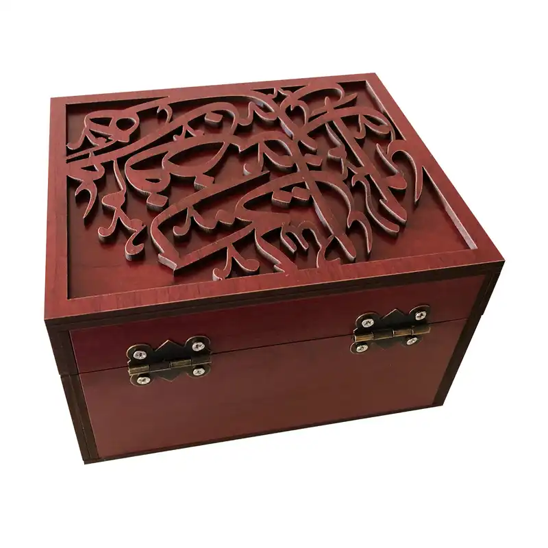 جعبه هدیه چوبی مدل j74